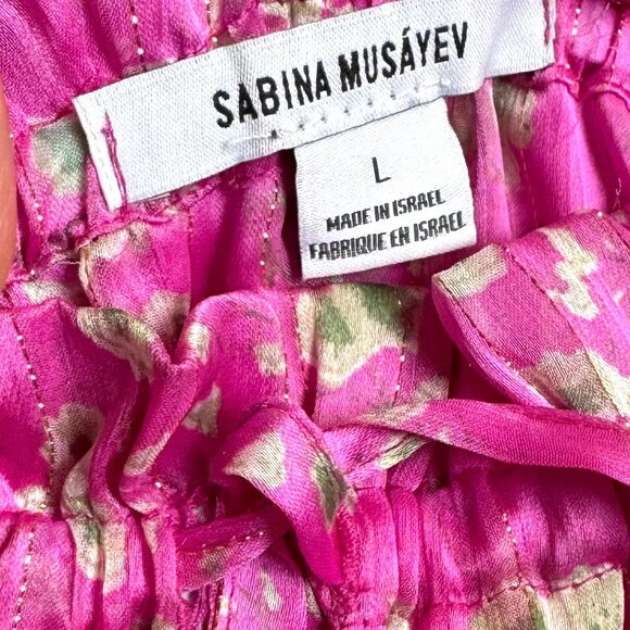 Sabina Musayev Vibrant Pink Maxi Skirt - Picture 2 of 10